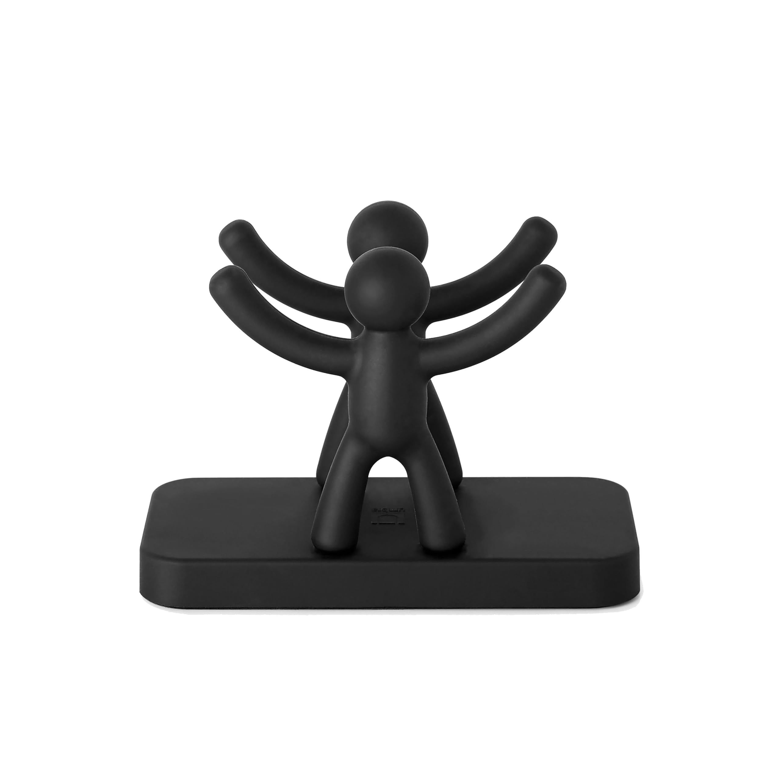 Black Polypropylene Buddy Napkin Holder with Soft-Touch Finish