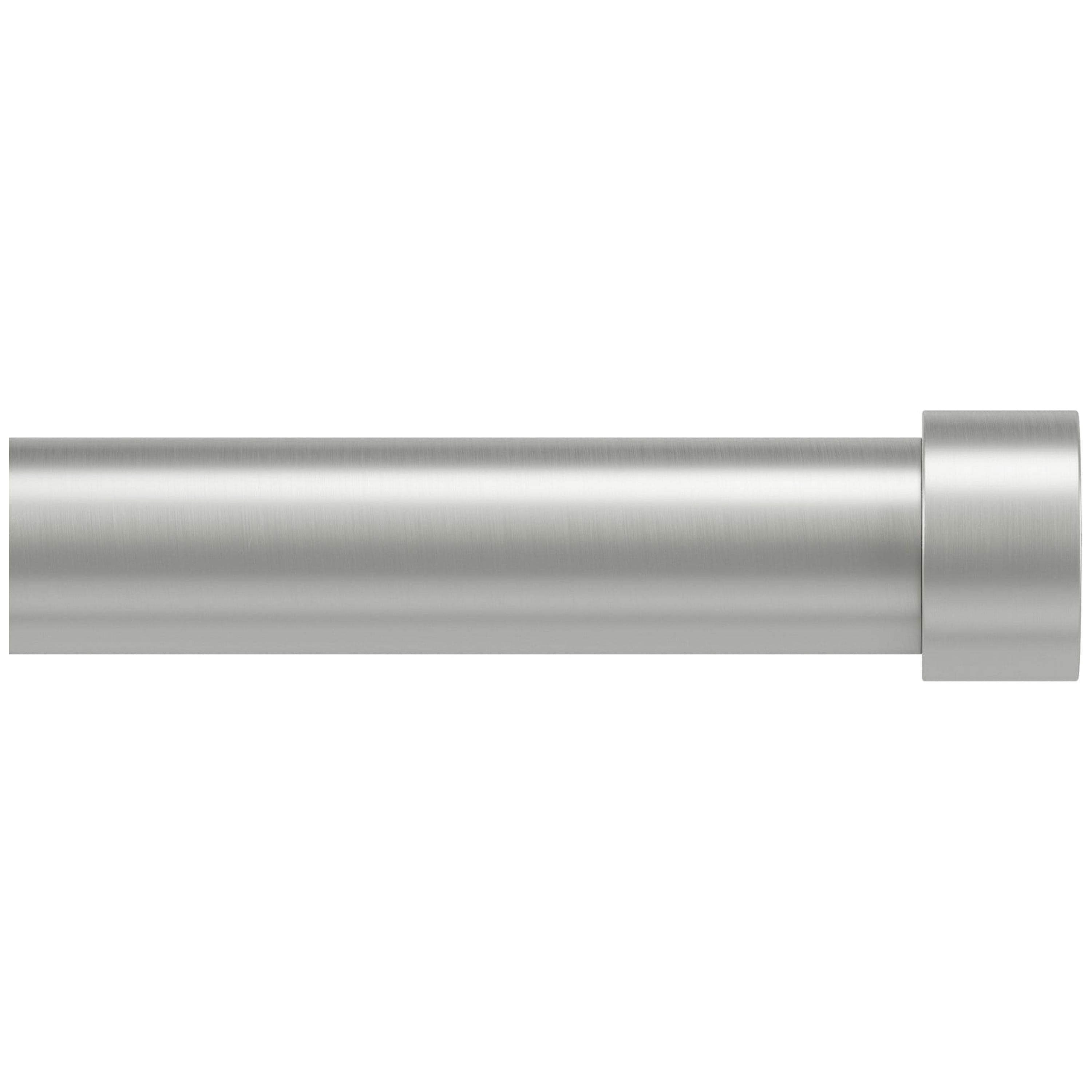 Nickel Adjustable 72-144 Inch Single Curtain Rod