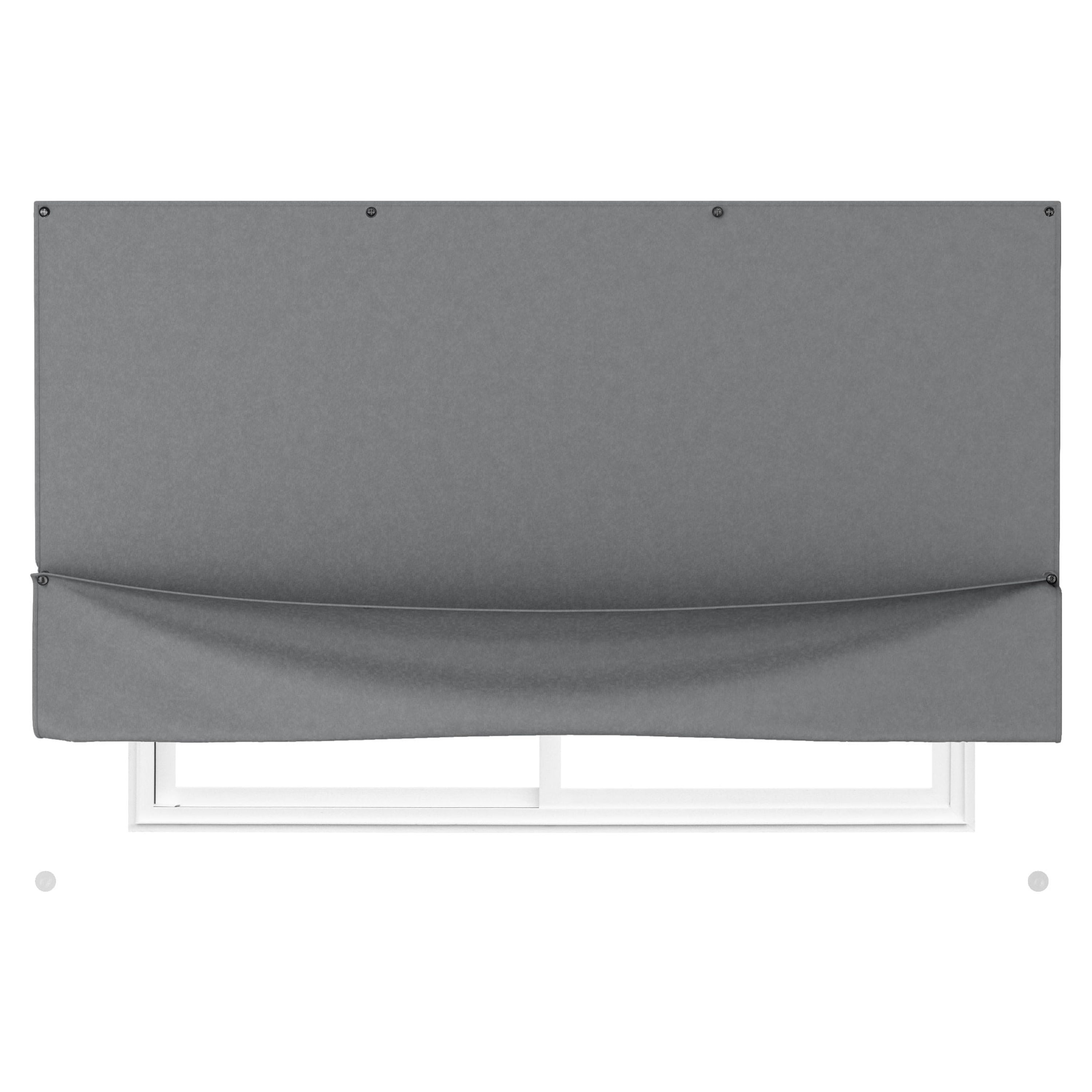 Charcoal Blackout Grommet Polyester Window Panel 51" x 72"