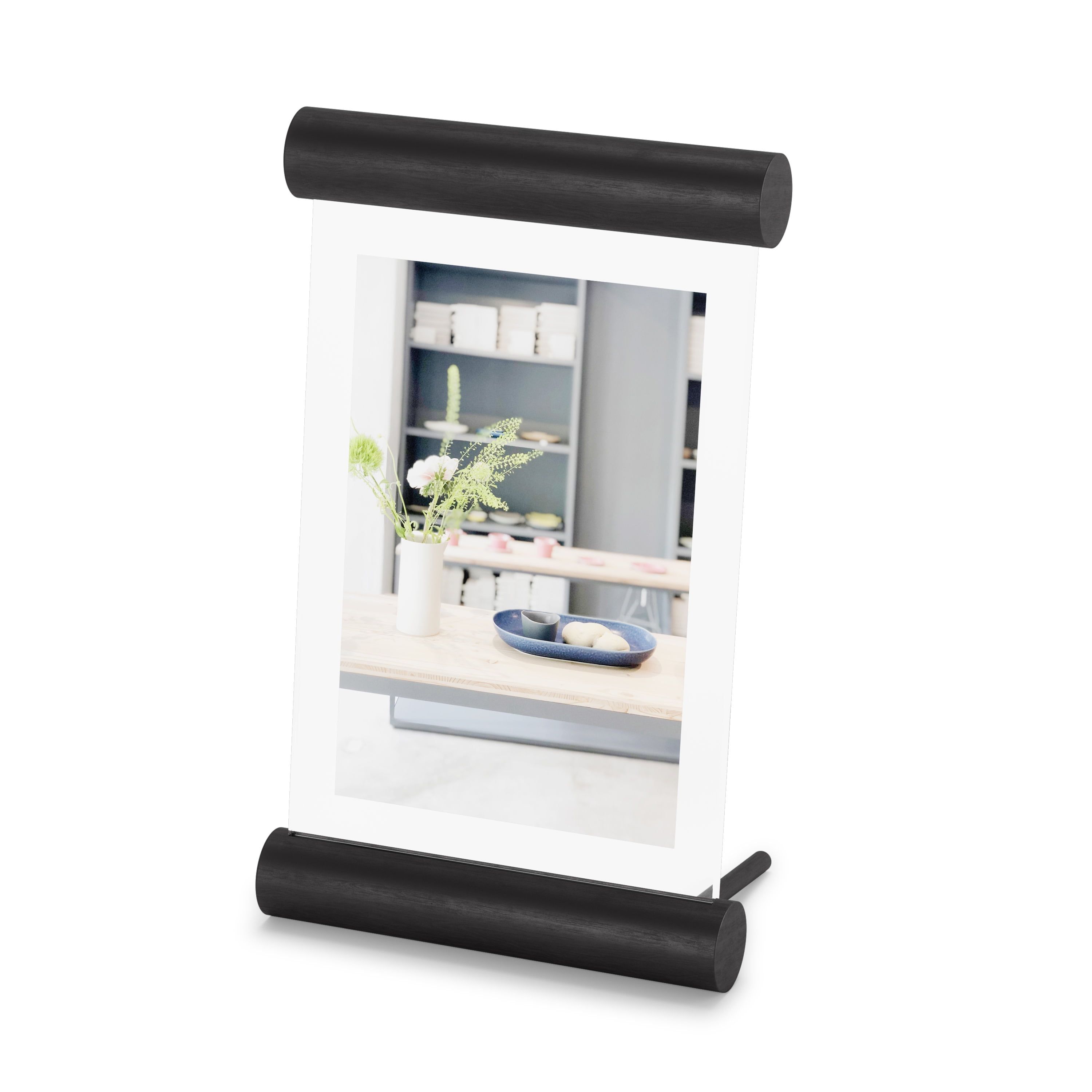 Classic Black 4x6 Wood Floating Tabletop Frame