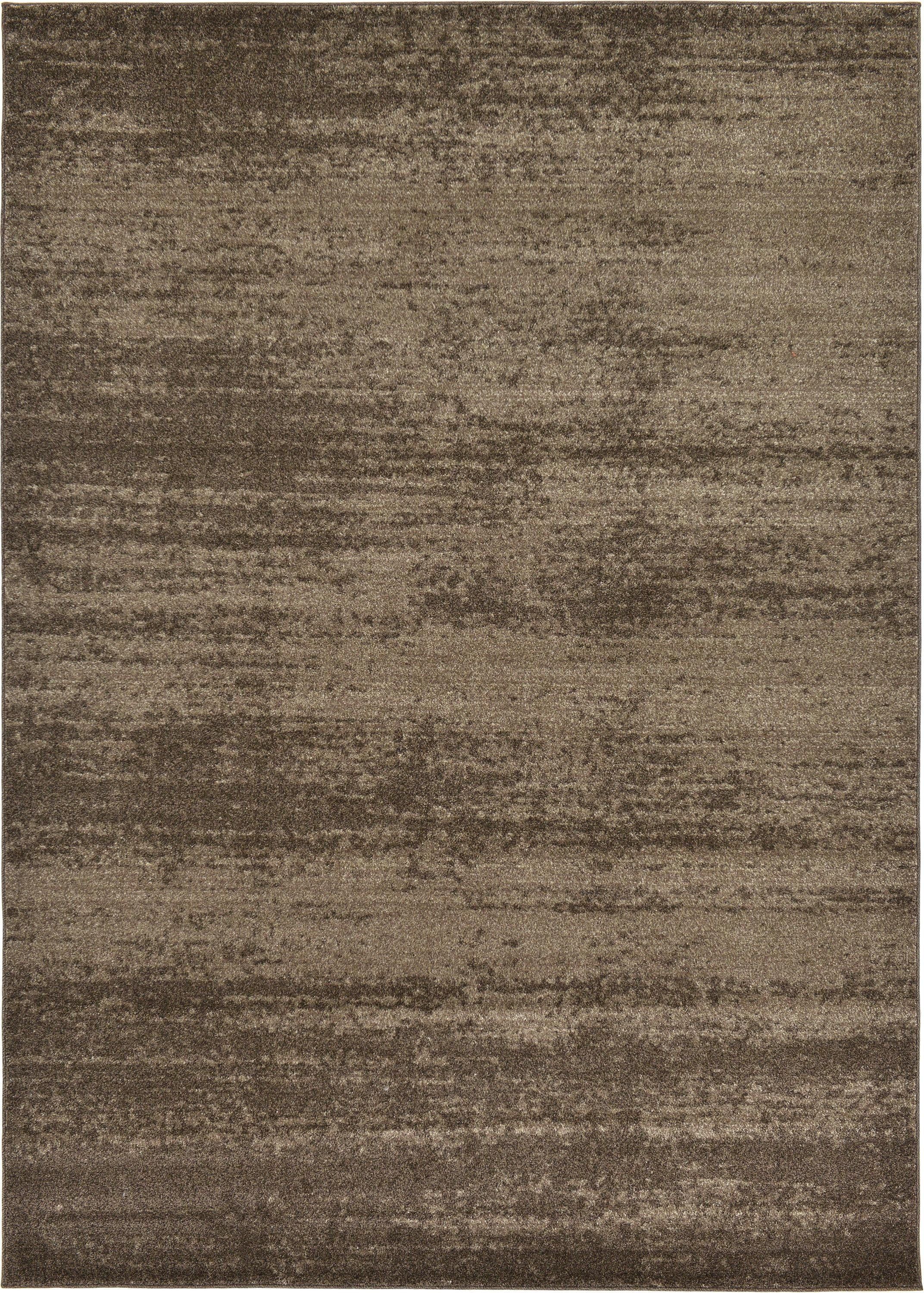 Brown Tufted Synthetic 9' x 12' Reversible Area Rug