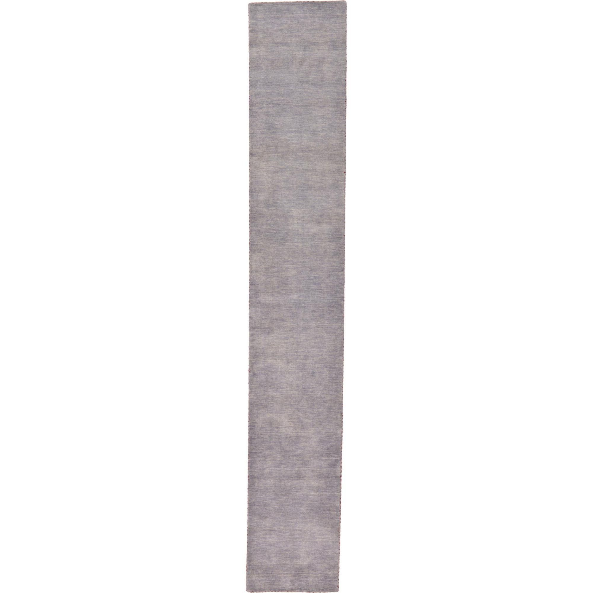 Handmade Gray Wool Runner Rug 2' 7" x 16' 5"