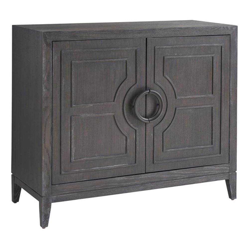 Cordelia 42'' Black Oak Two Door Accent Chest