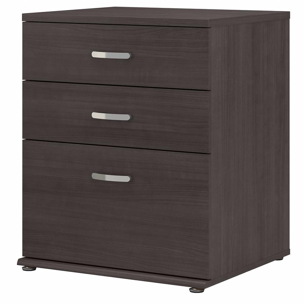 Storm Gray Freestanding Office Storage Cabinet with 3 Drawers