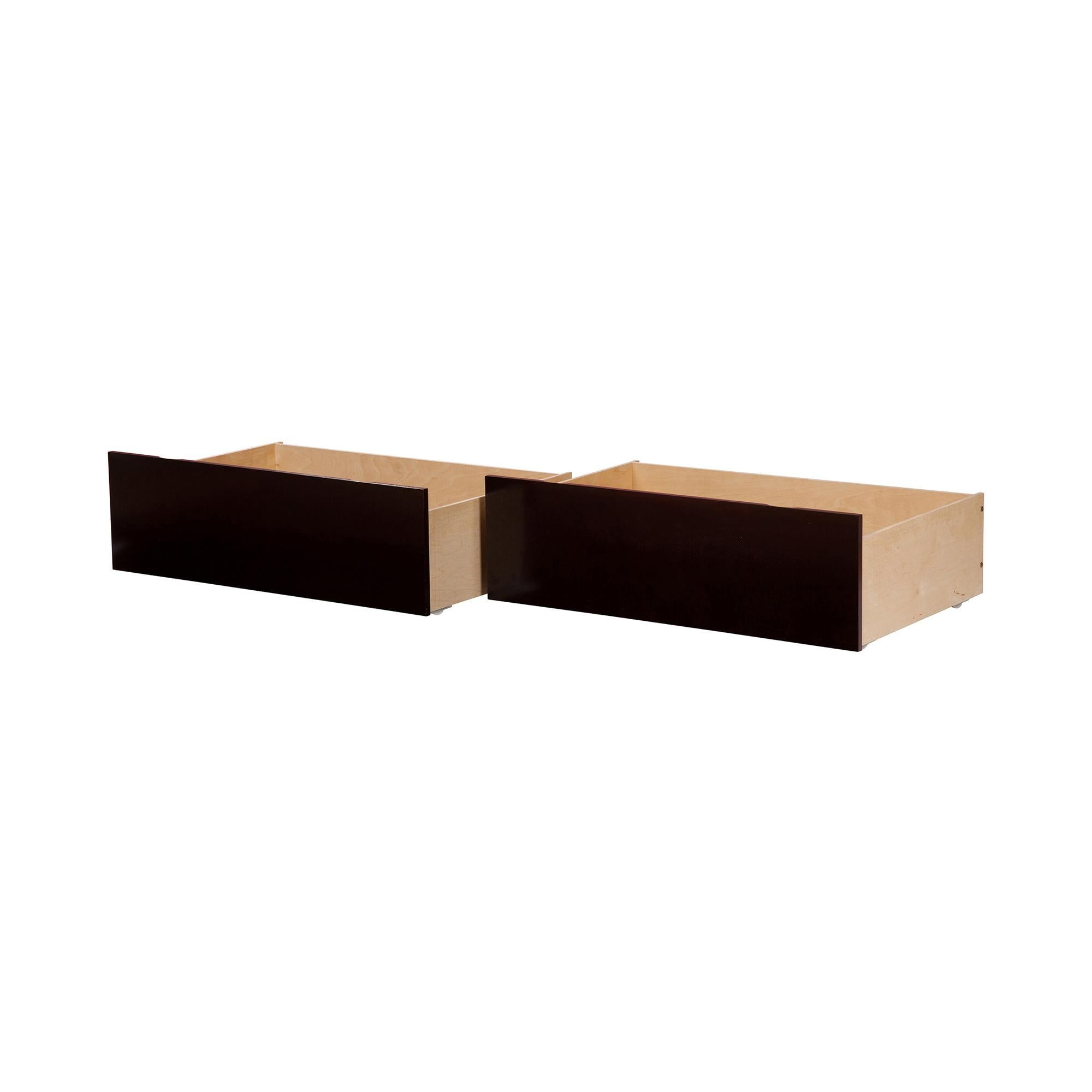 Espresso Urban Queen-King Sleek Storage Drawers