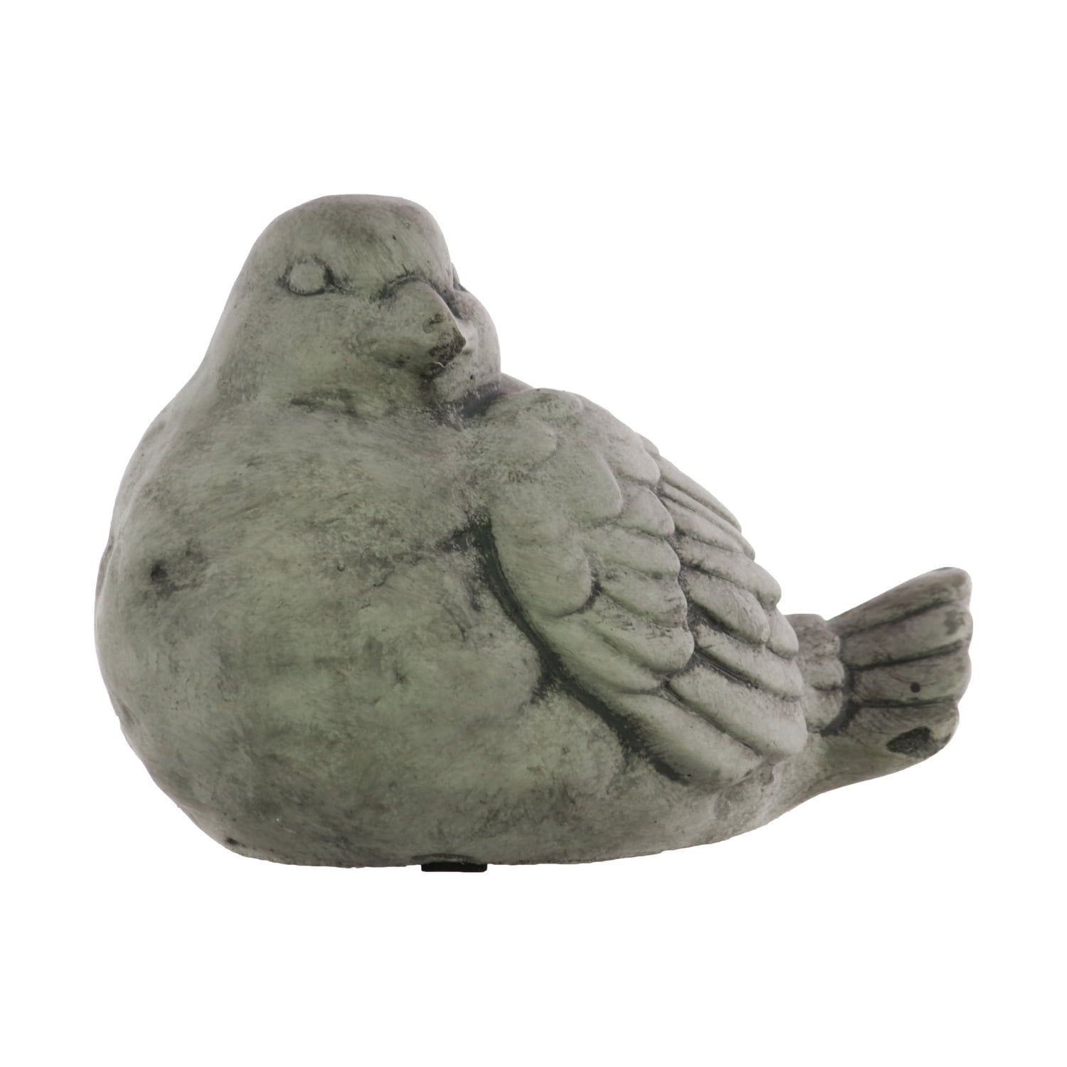 Gray Concrete Bird Figurine for Home Decoration