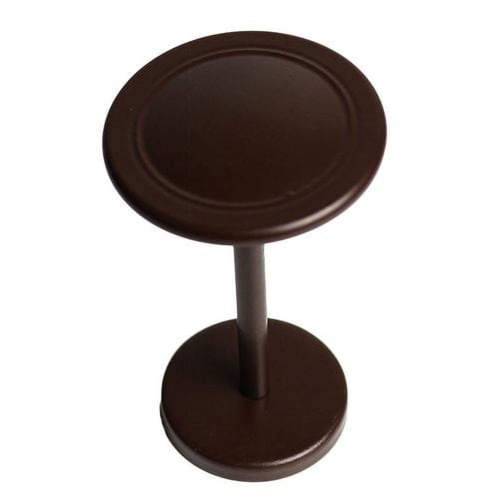 Bronze Finish Metal Button Medallion Curtain Holdback