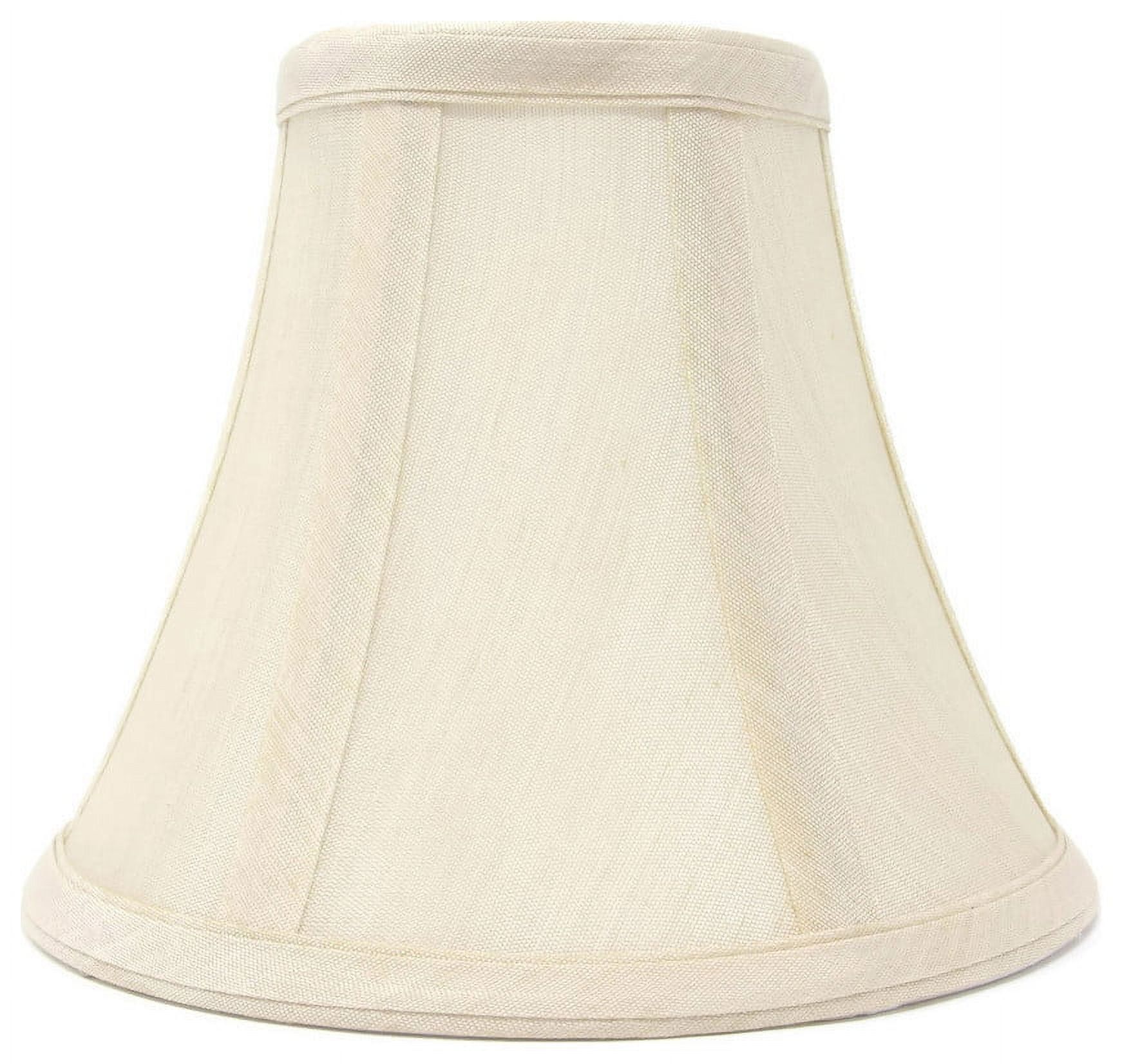 Cream Silk Bell Chandelier Lamp Shade, 6x5 Inch