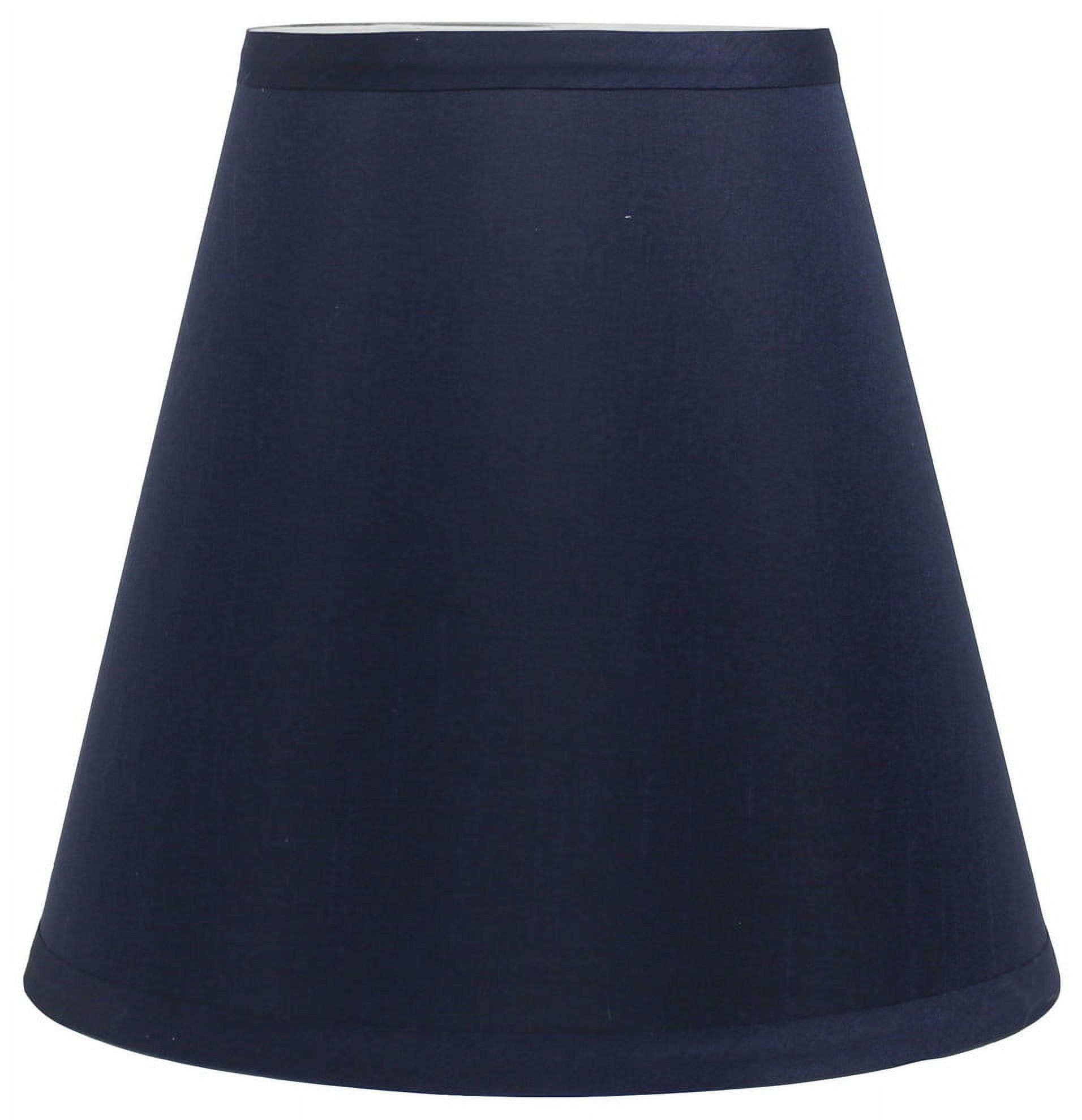Navy Blue Silk Empire Lamp Shade 9-inch