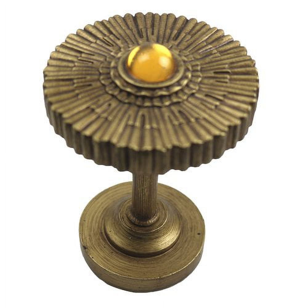 Renaissance Gold Sunburst Medallion Curtain Holdback