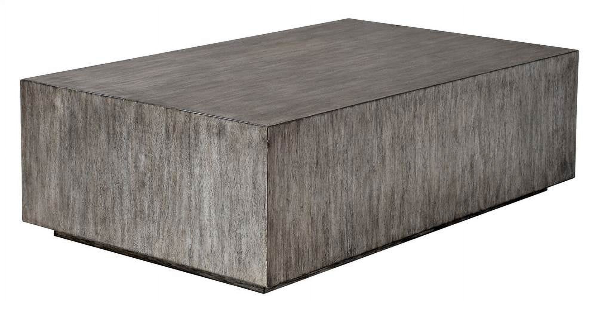 Kareem 52" Gray Rectangular Wood Coffee Table