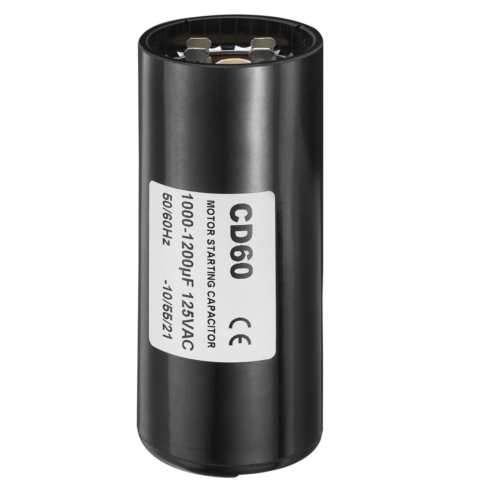 CD60 Black 1000-1200uF 125V Motor Start Capacitor