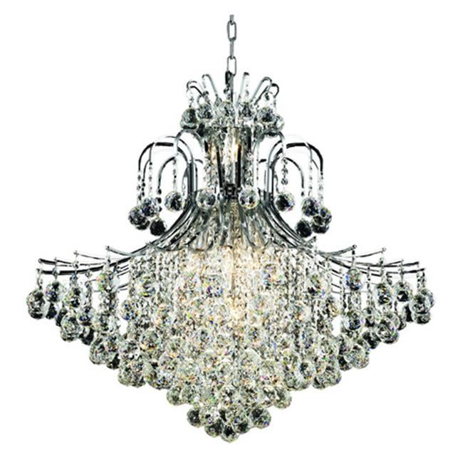Toureg 15-Light Chrome Chandelier with Royal Cut Crystals