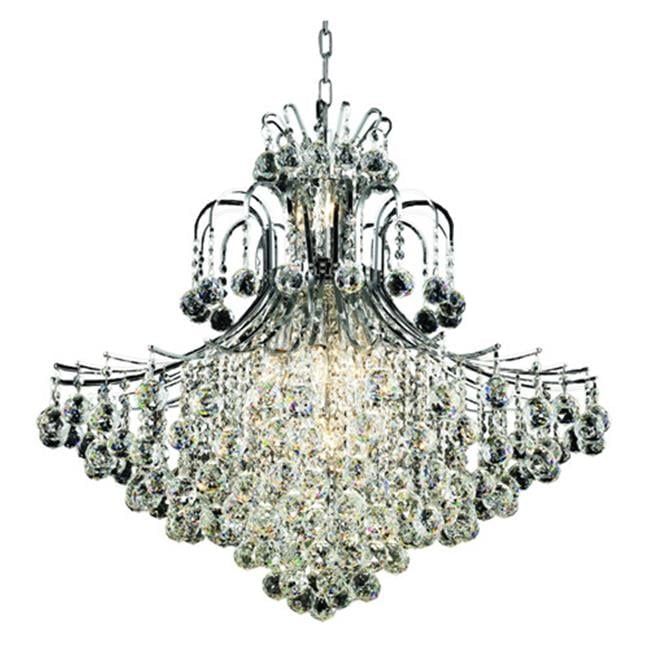Toureg 15-Light Chrome Chandelier with Royal Cut Crystals