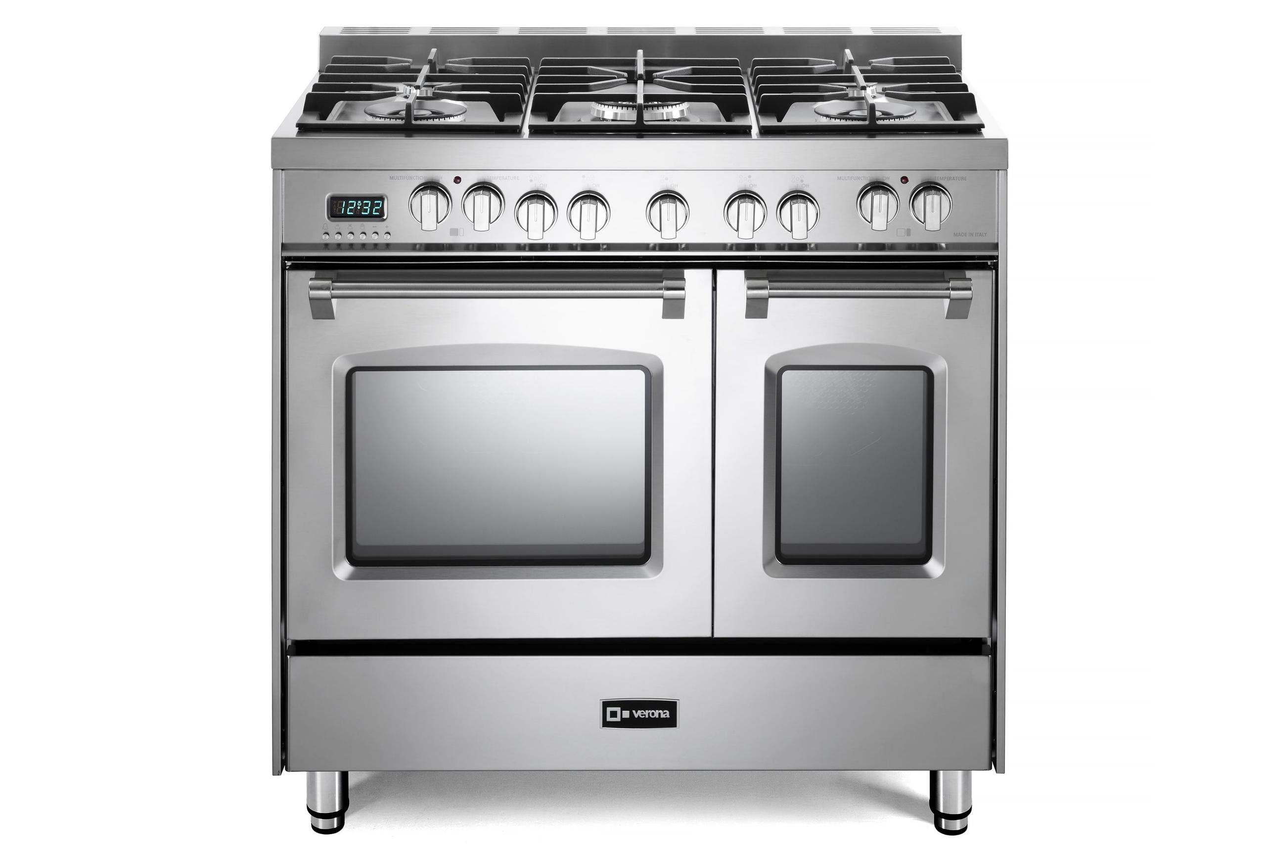 Verona 36" Stainless Steel Dual Fuel Double Oven Range