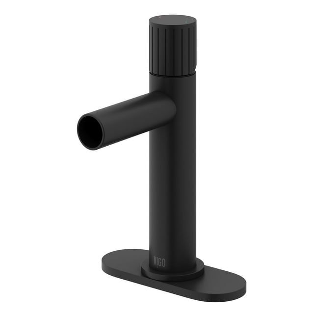 Ashford Matte Black High Arc Single-Handle Bathroom Faucet