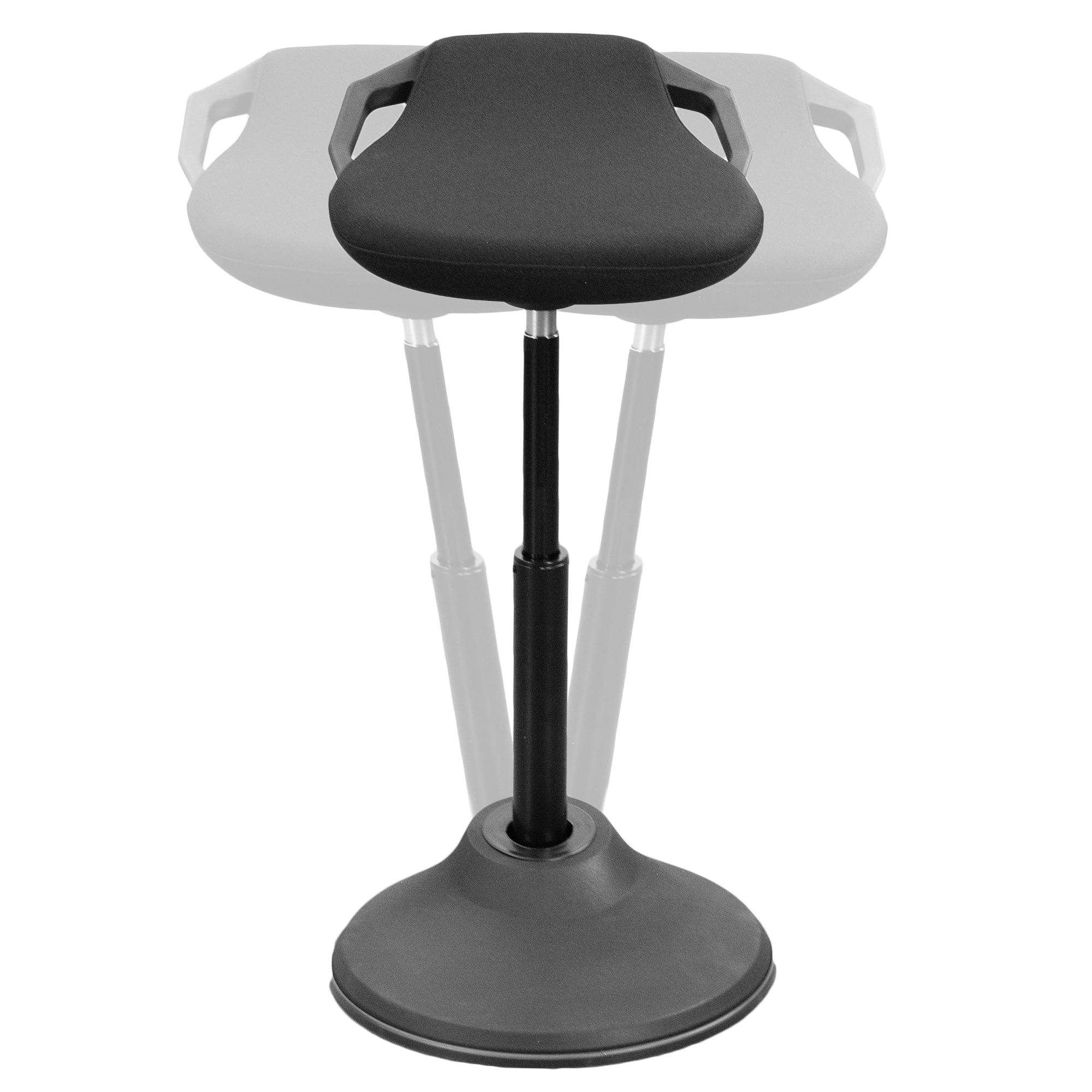 Vivo Black Ergonomic Adjustable Height Swivel Perch Stool