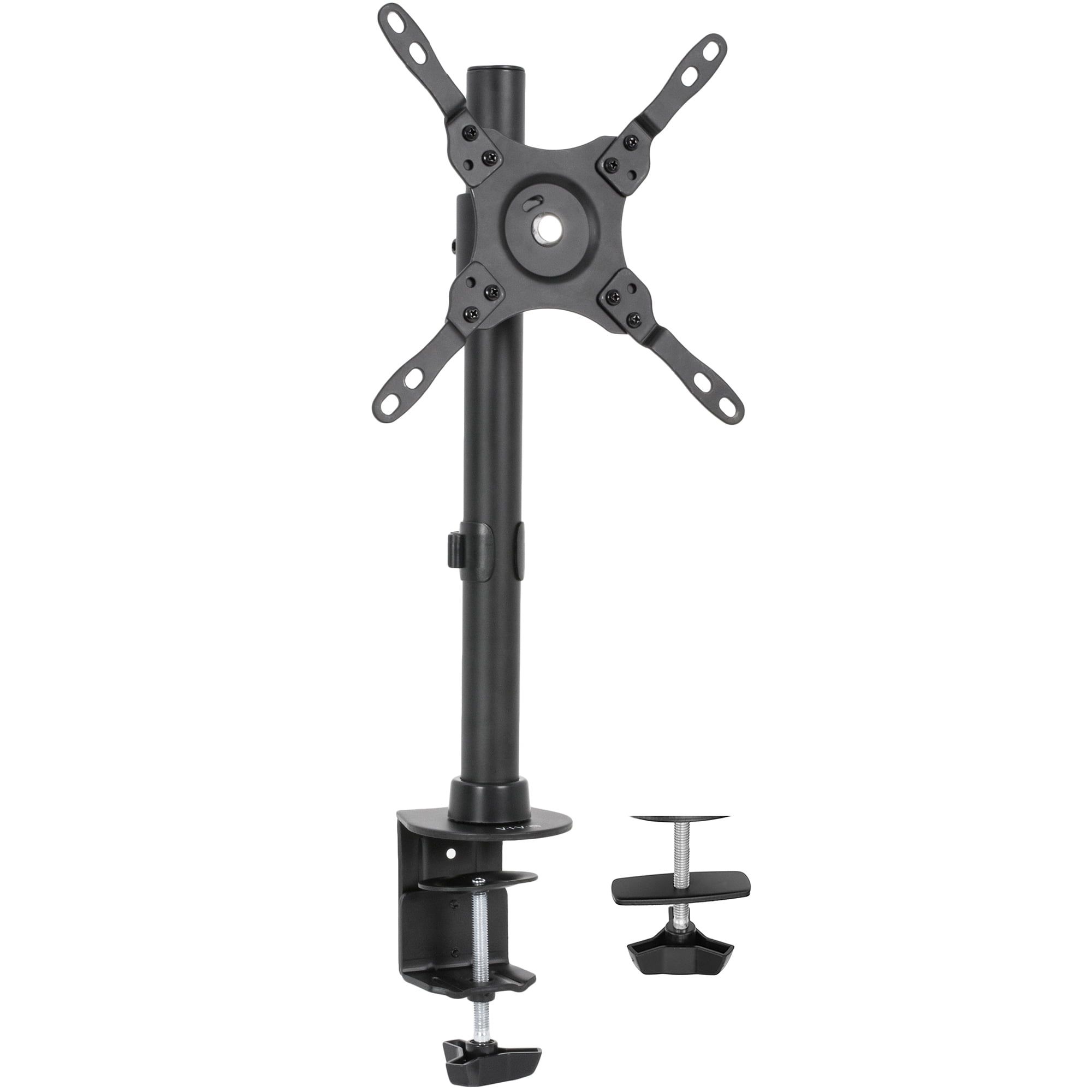 Black Adjustable Height and Tilt Desk Mount for 13" to 42" Screens