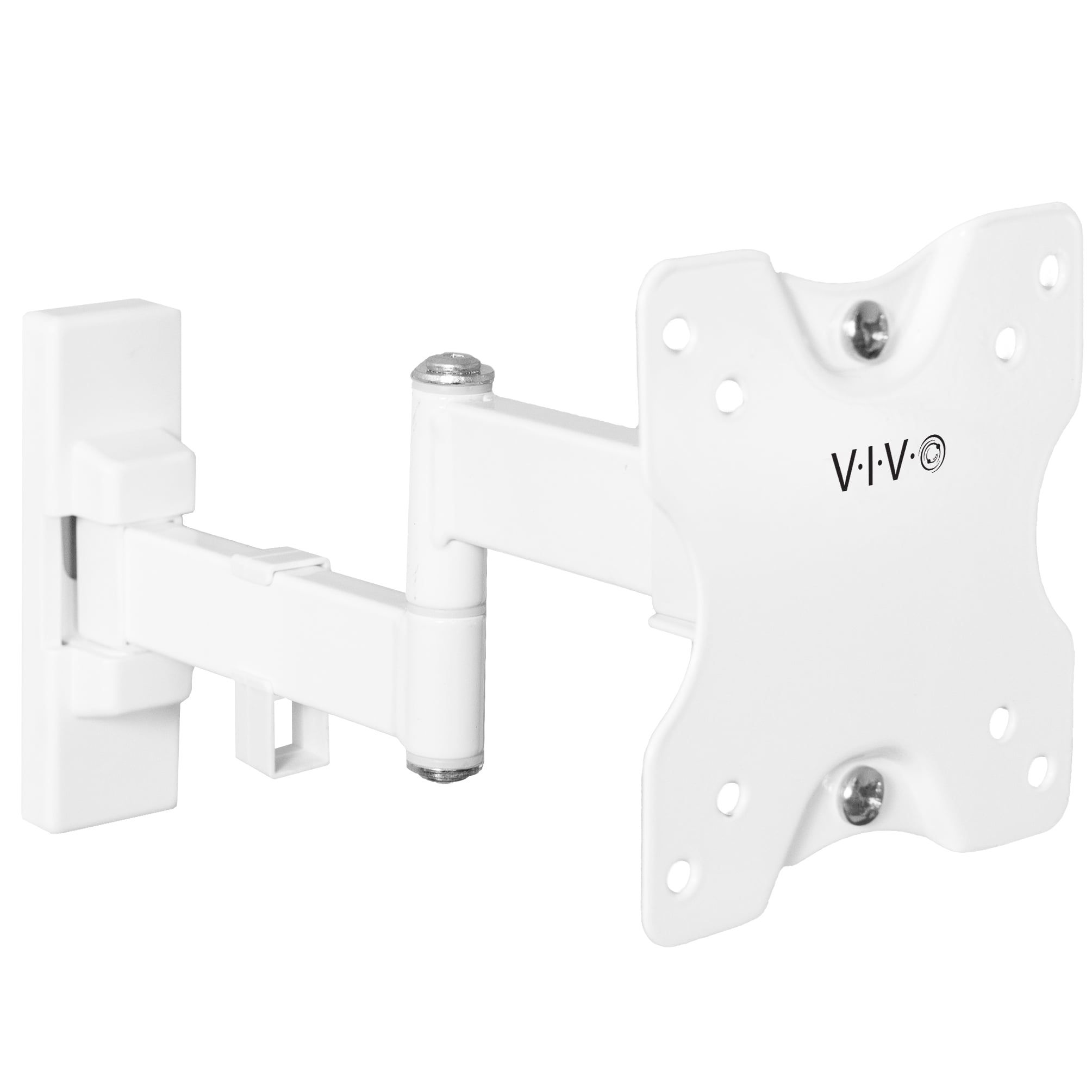 VIVO White Full Motion 13" to 27" LCD LED TV & Monitor Wall Mount