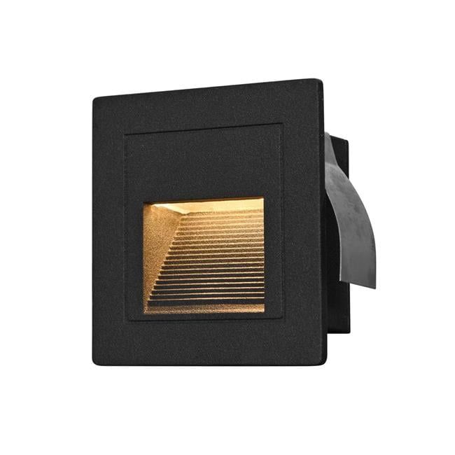 Matte Black Aluminum LED Outdoor Step Light