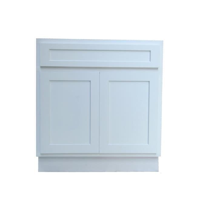 White Birchwood 36" Vanity Cabinet with Soft-Closing Doors