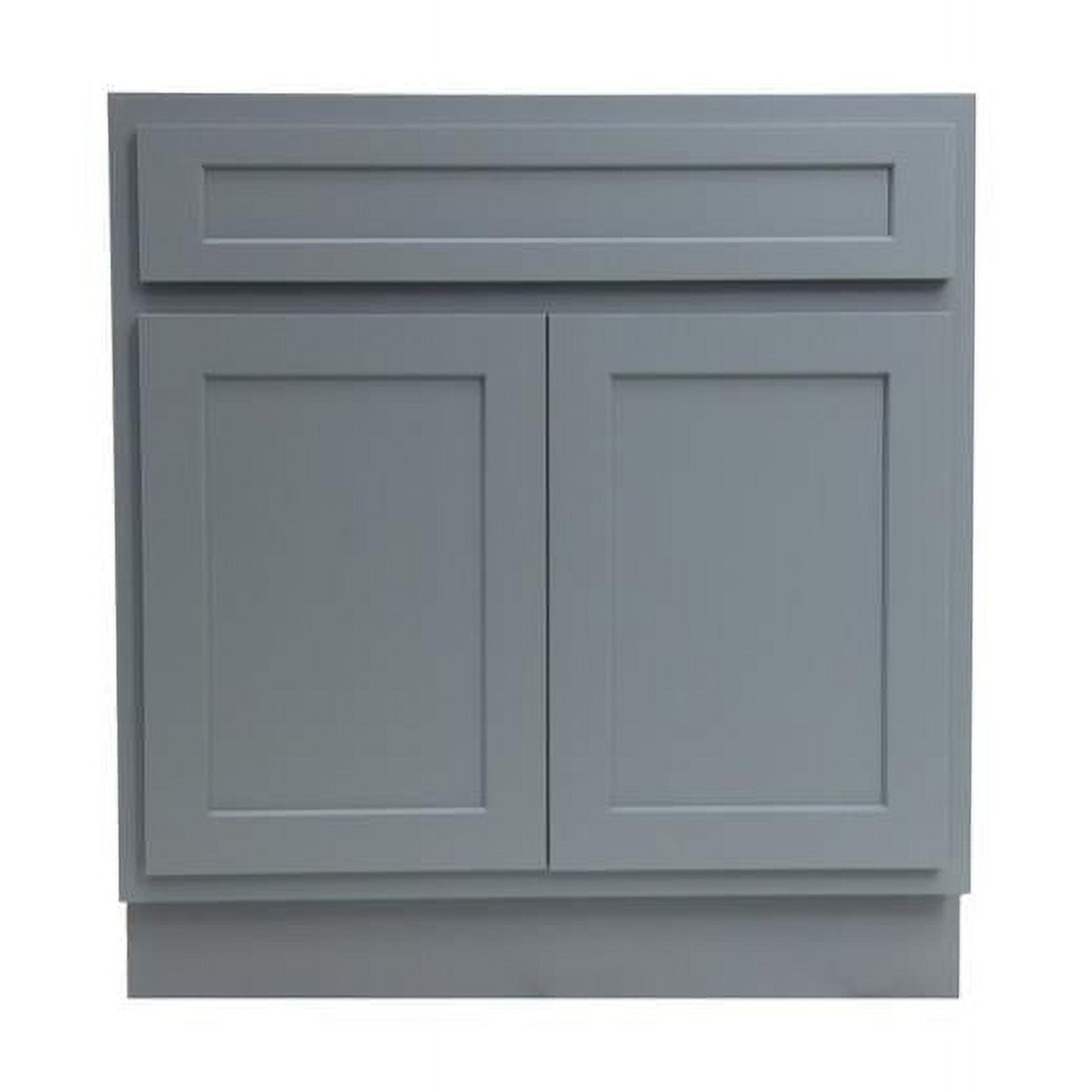 Gray Engineered Wood Shaker Style Bathroom Vanity Cabinet, 39" x 21" x 32.5"