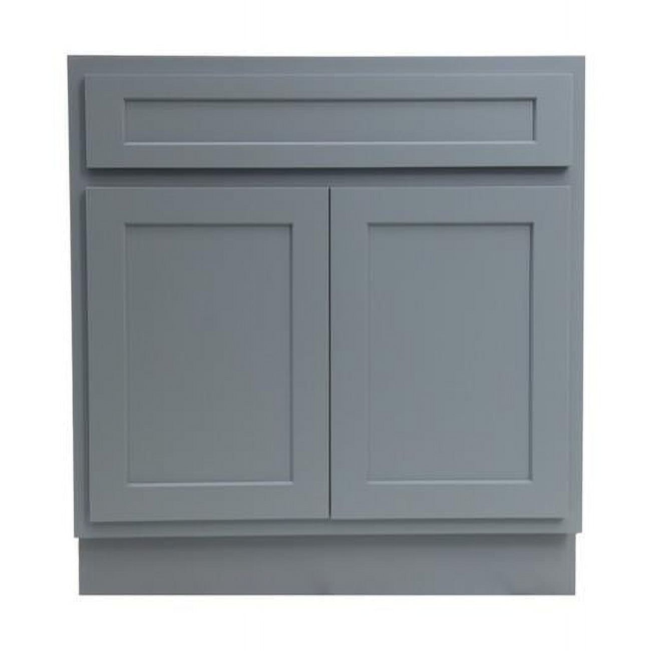 Gray Engineered Wood Shaker Style Bathroom Vanity Cabinet, 39" x 21" x 32.5"