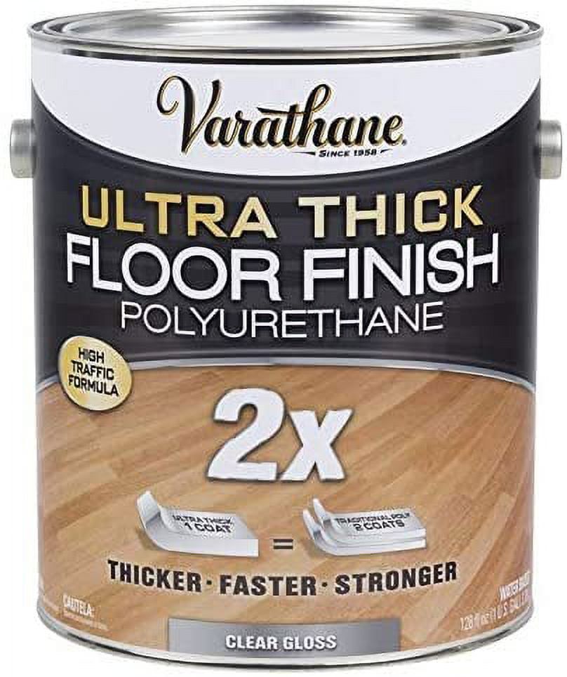 Varathane Clear Satin Ultra Thick Floor Finish, 1 Gallon