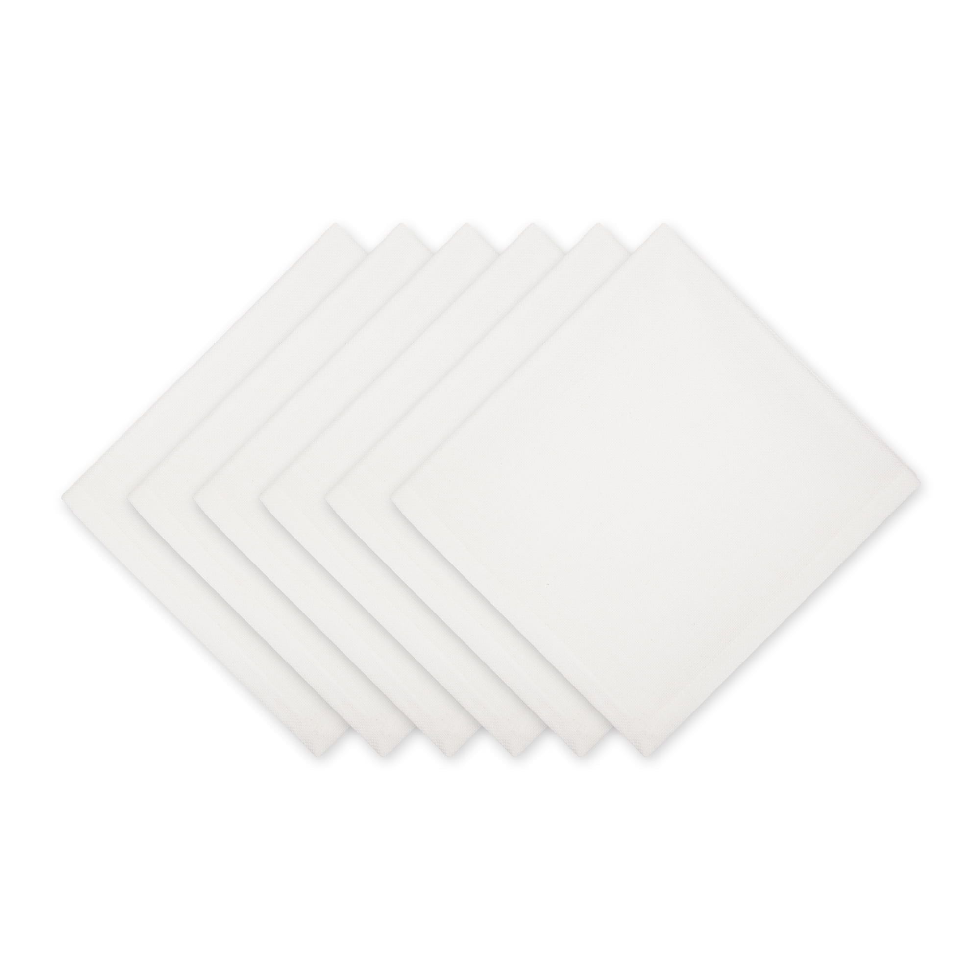 Off-White Cotton Variegated Napkin Set of 6