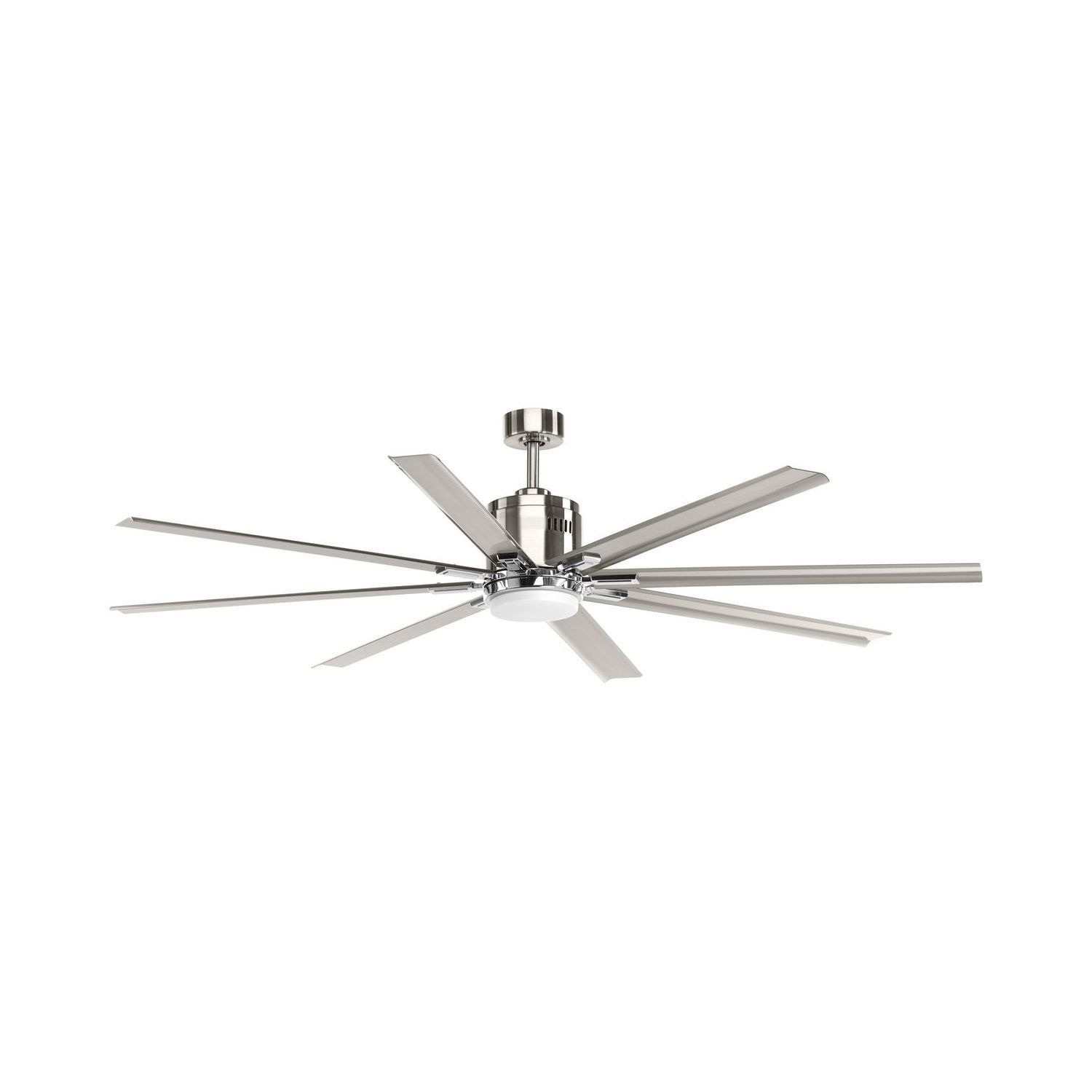 Vast Brushed Nickel 72" 8-Blade LED Ceiling Fan with Remote