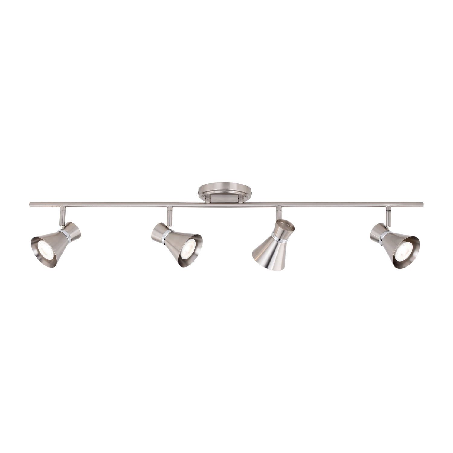 Alto 4-Light Brushed Nickel & Chrome Adjustable Directional Ceiling Light