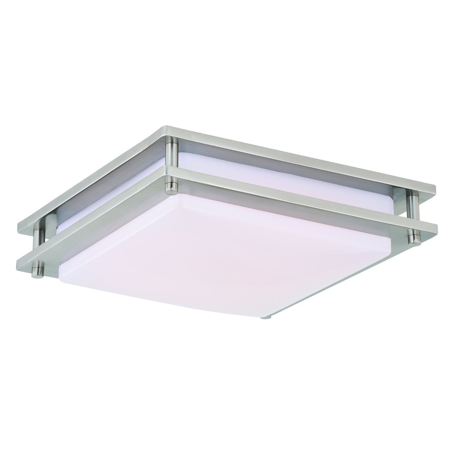 Horizon 12" Satin Nickel LED Flush Mount Ceiling Light