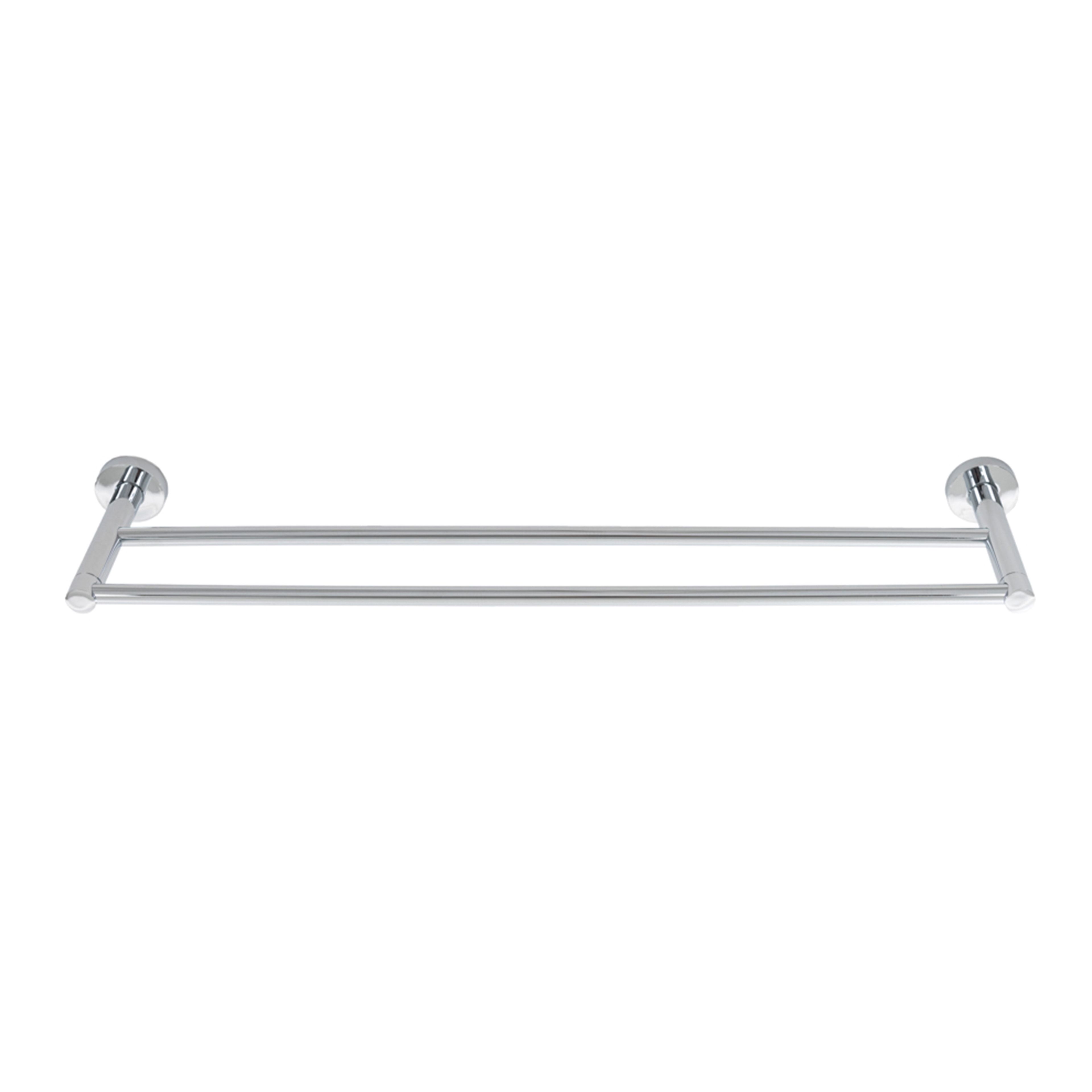 Venezia 24-Inch Polished Chrome Double Towel Bar