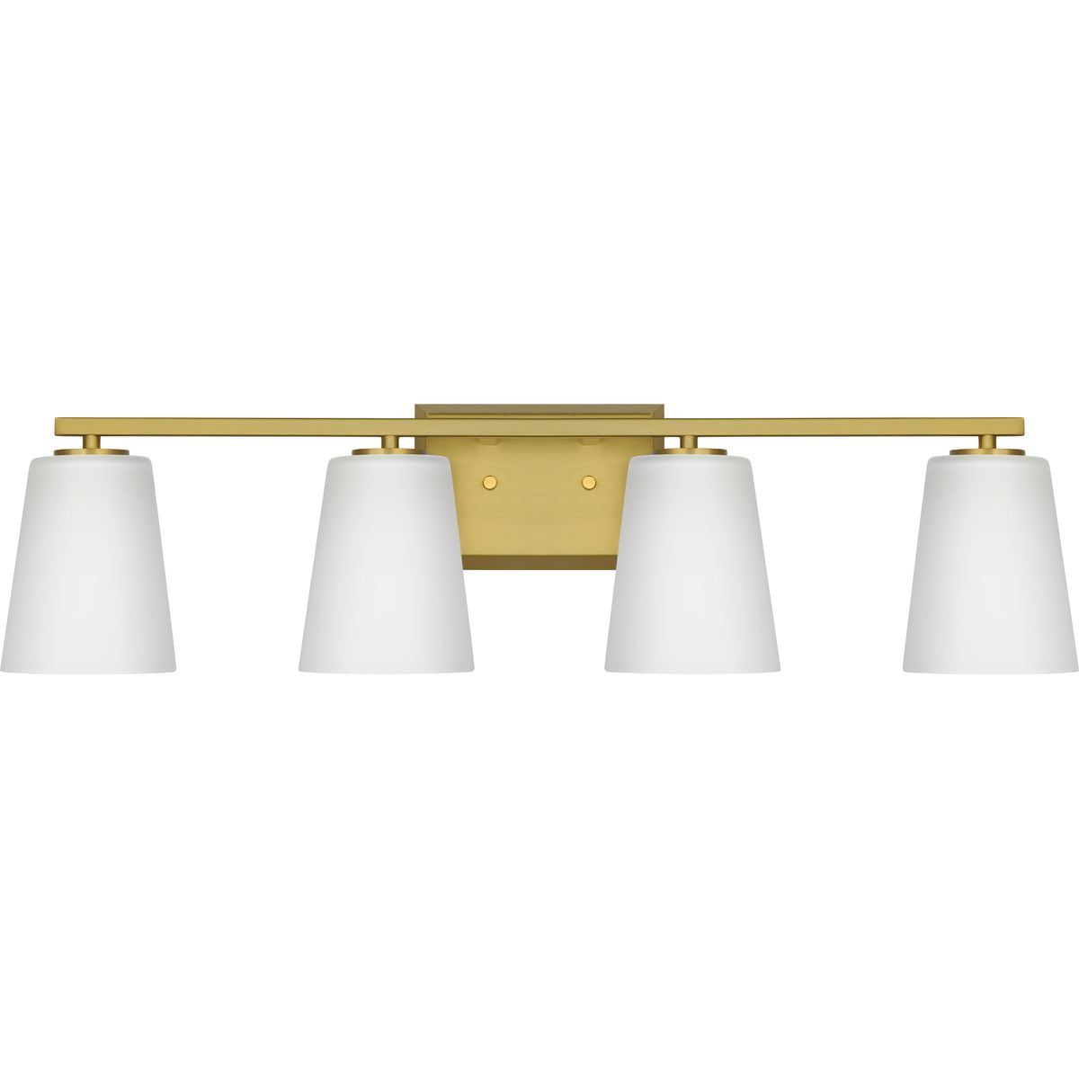 Brushed Gold 4-Light Dimmable Bath Vanity Fixture