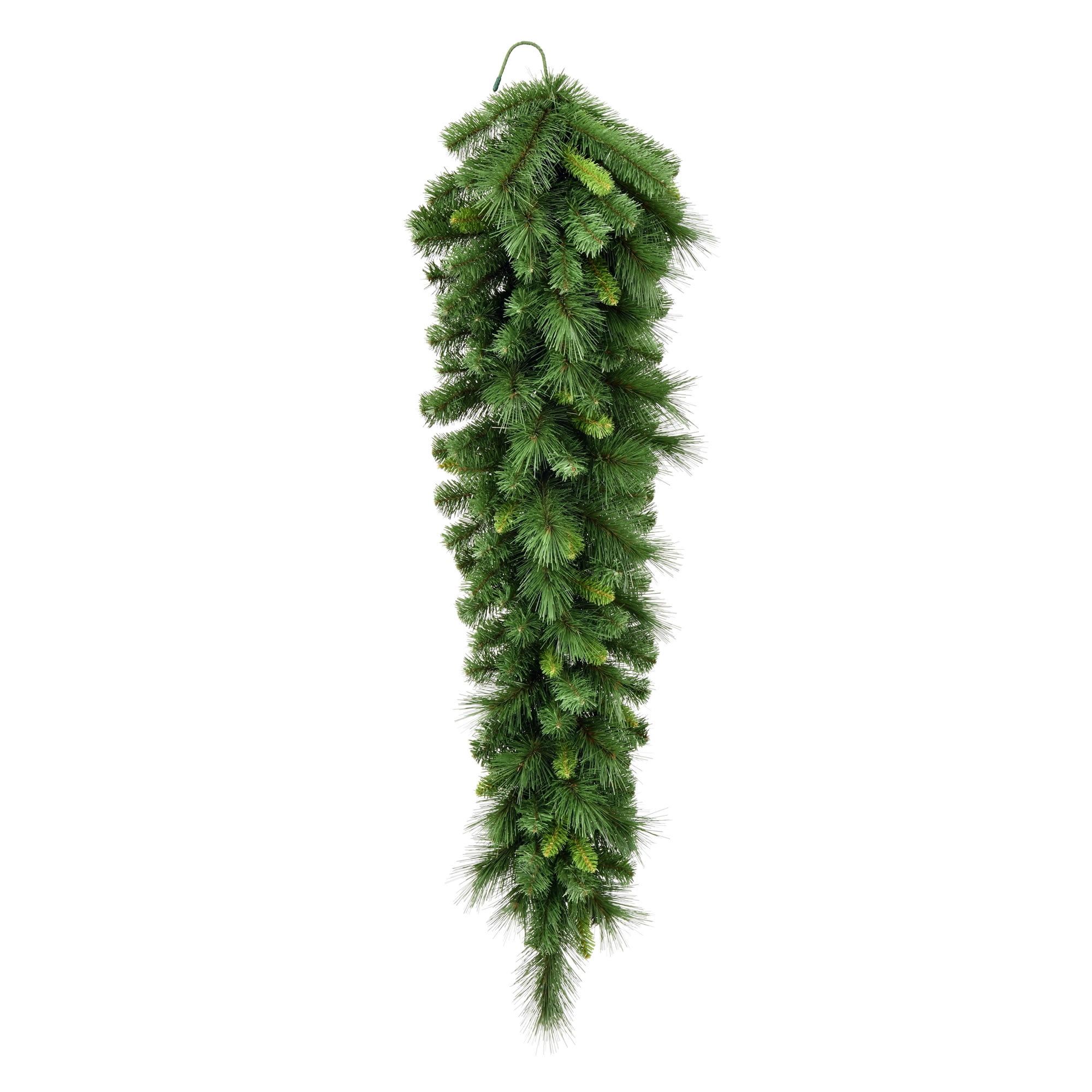 36" Green Artificial Pine Teardrop Christmas Decoration