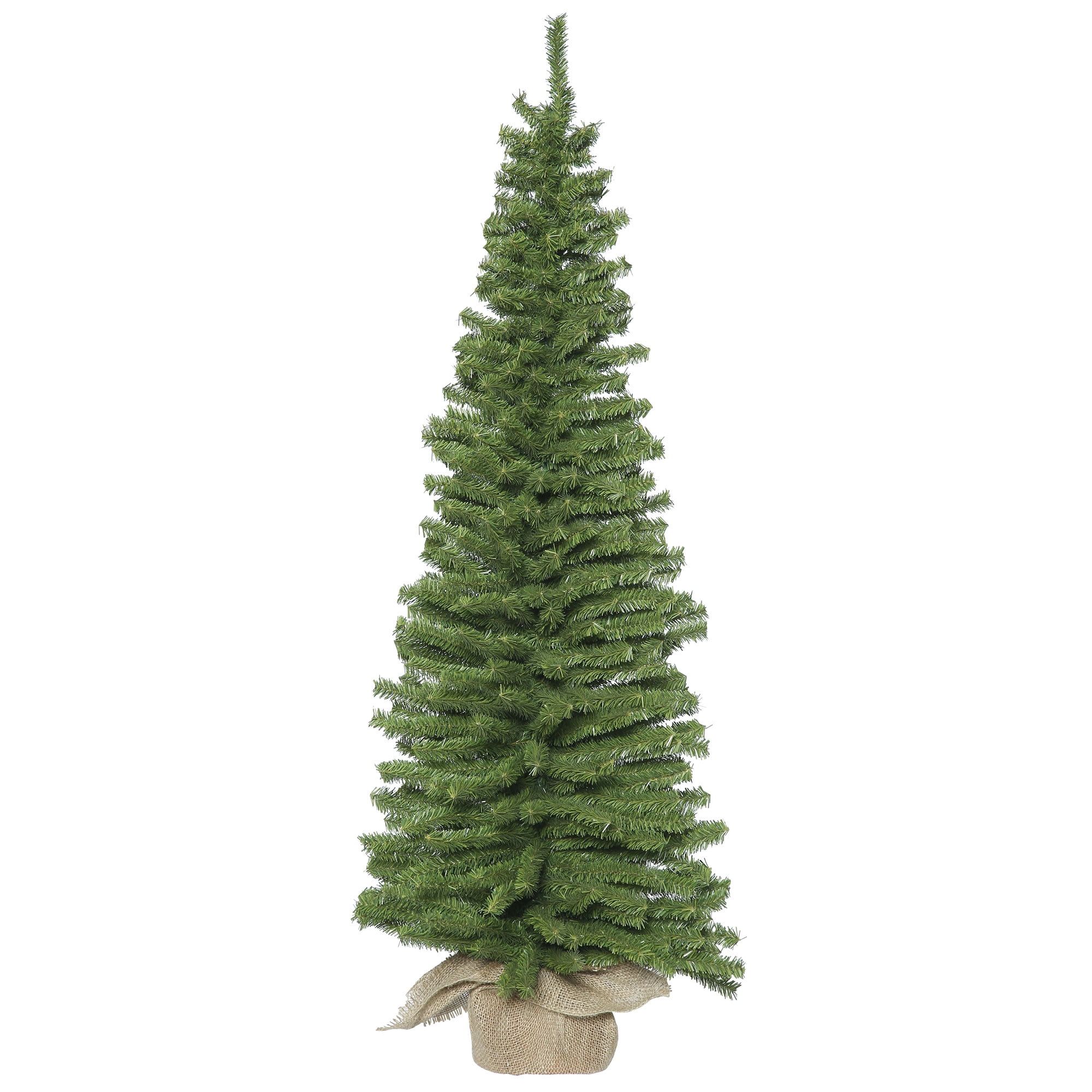 Festive Pine 36" Unlit Artificial Christmas Tree with Burlap Base