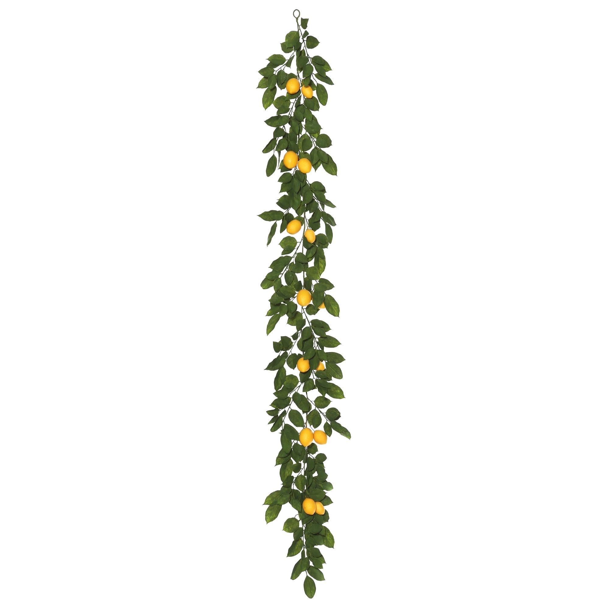 Lifelike Lemon Leaf 14" Spring-Summer Outdoor Garland