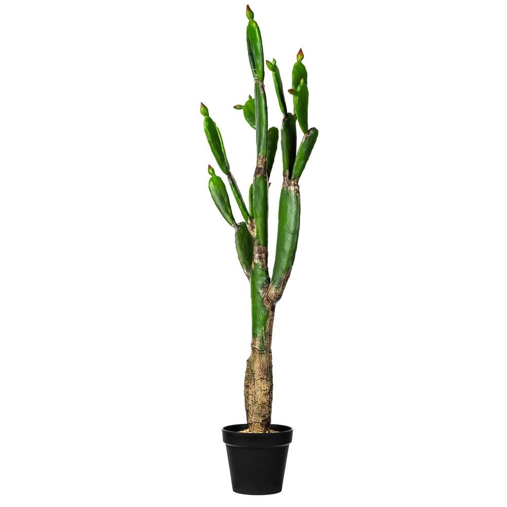 Patriotic 60'' Green Plastic Potted Outdoor Cactus Arrangement