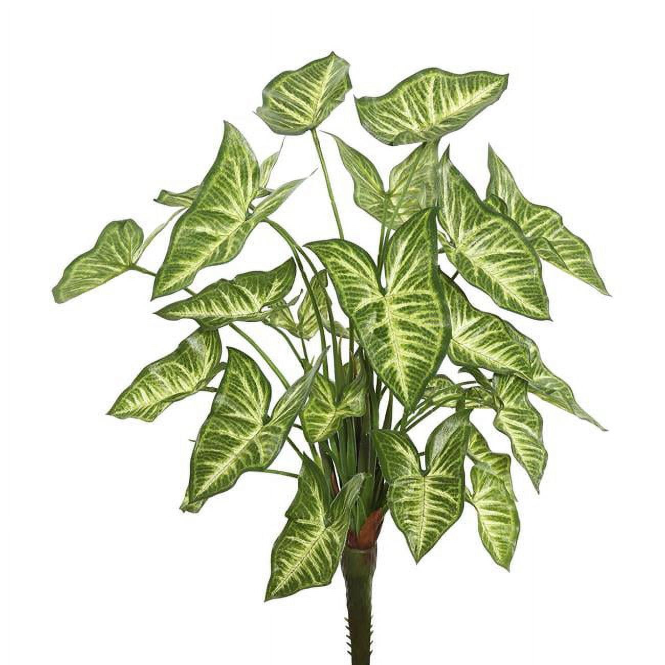 Lifelike Green Syngonium 19" Tabletop Plastic Bush Centerpiece