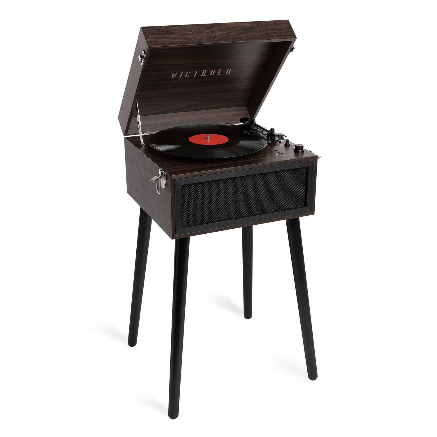 Espresso 3-Speed Bluetooth Record Player with Stand and USB