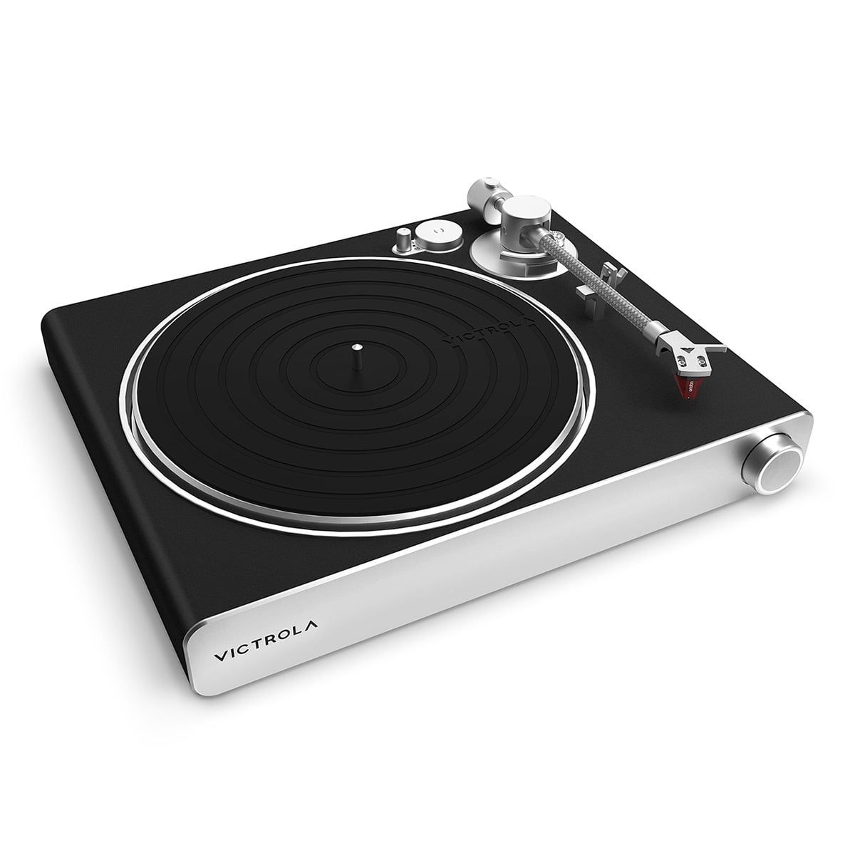 Victrola Stream Carbon Black and Silver Belt Drive Turntable