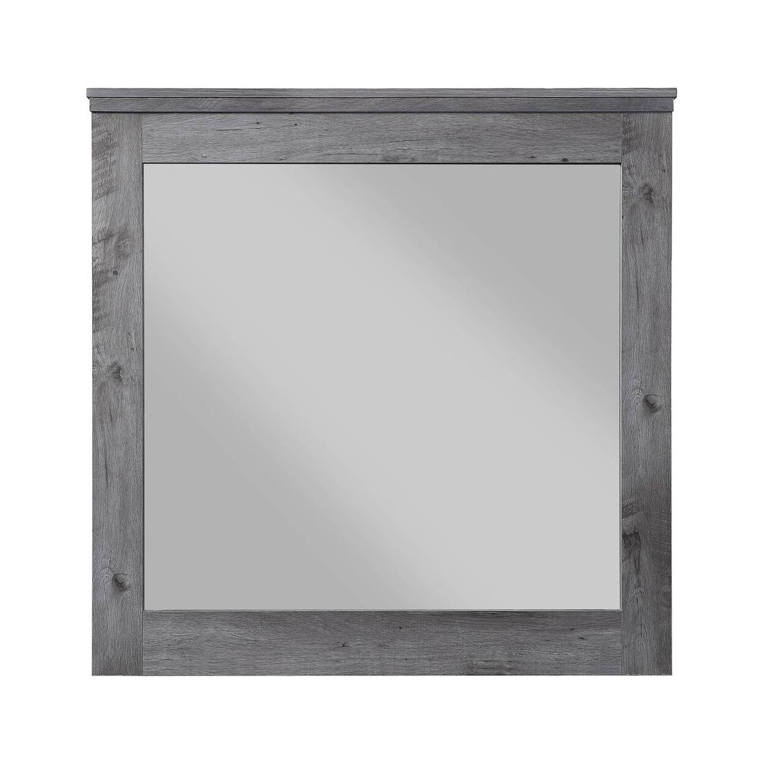 Vidalia Rustic Gray Oak Rectangular Wall Mirror