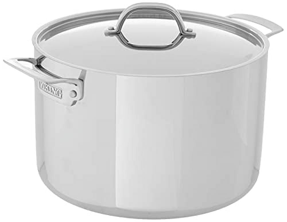 Viking 12-Quart Stainless Steel Stock Pot with Lid