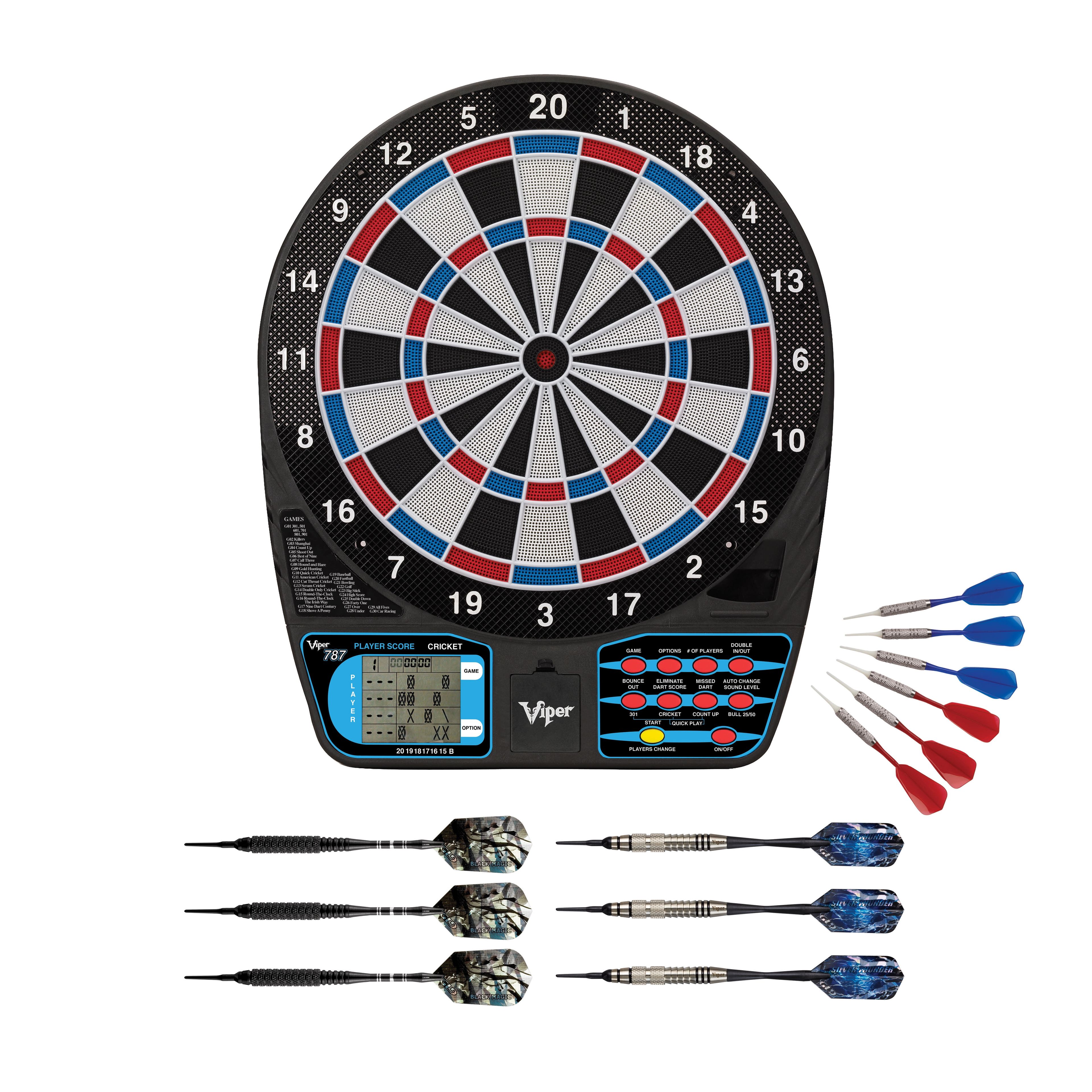 Viper 787 Electronic Dartboard with Soft Tip Darts Set