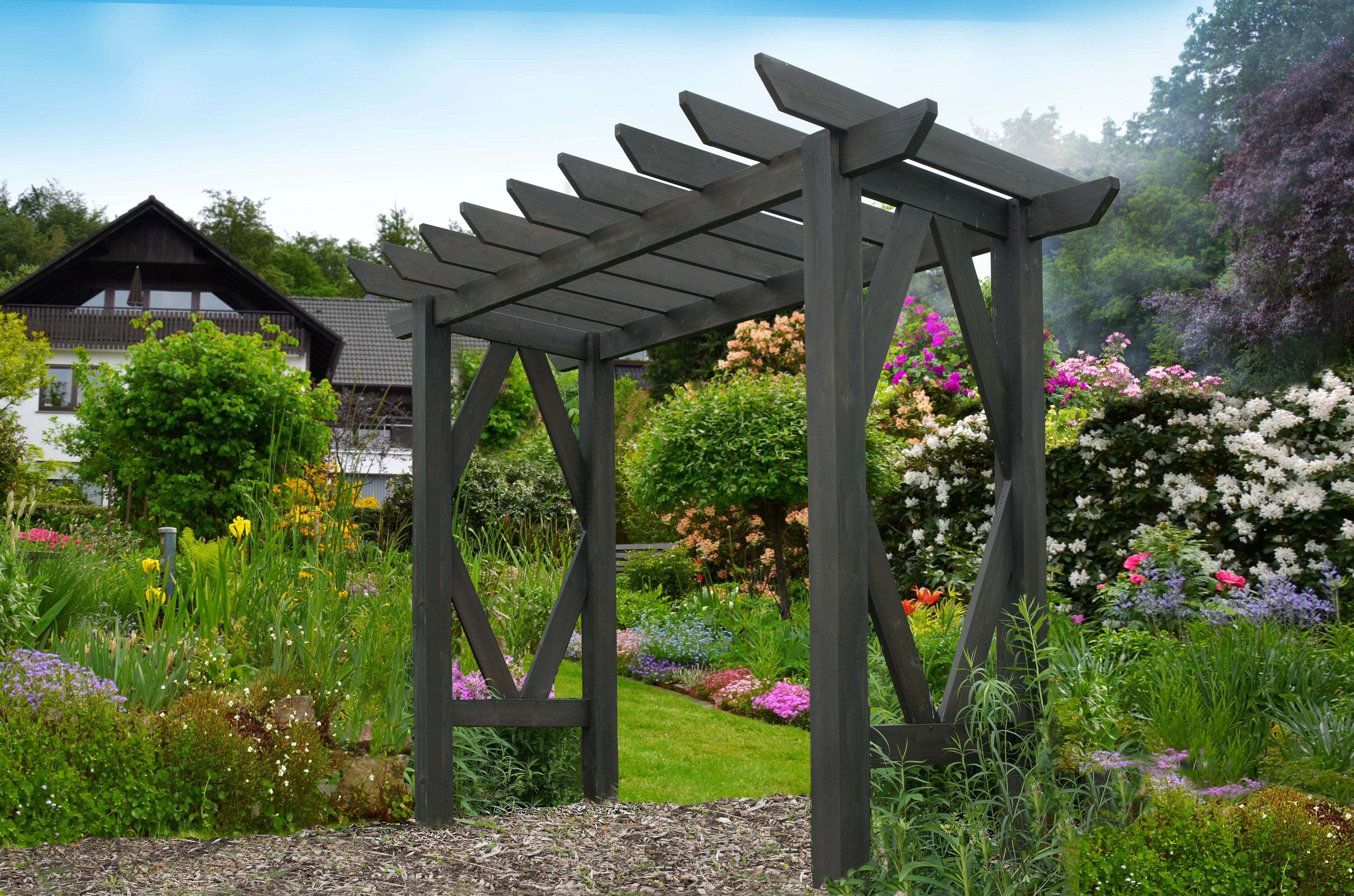 Summerwood Charcoal Black Cedar Garden Arbor