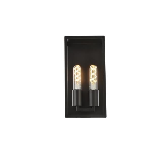 Voir Contemporary 6'' Black Dimmable Wall Sconce