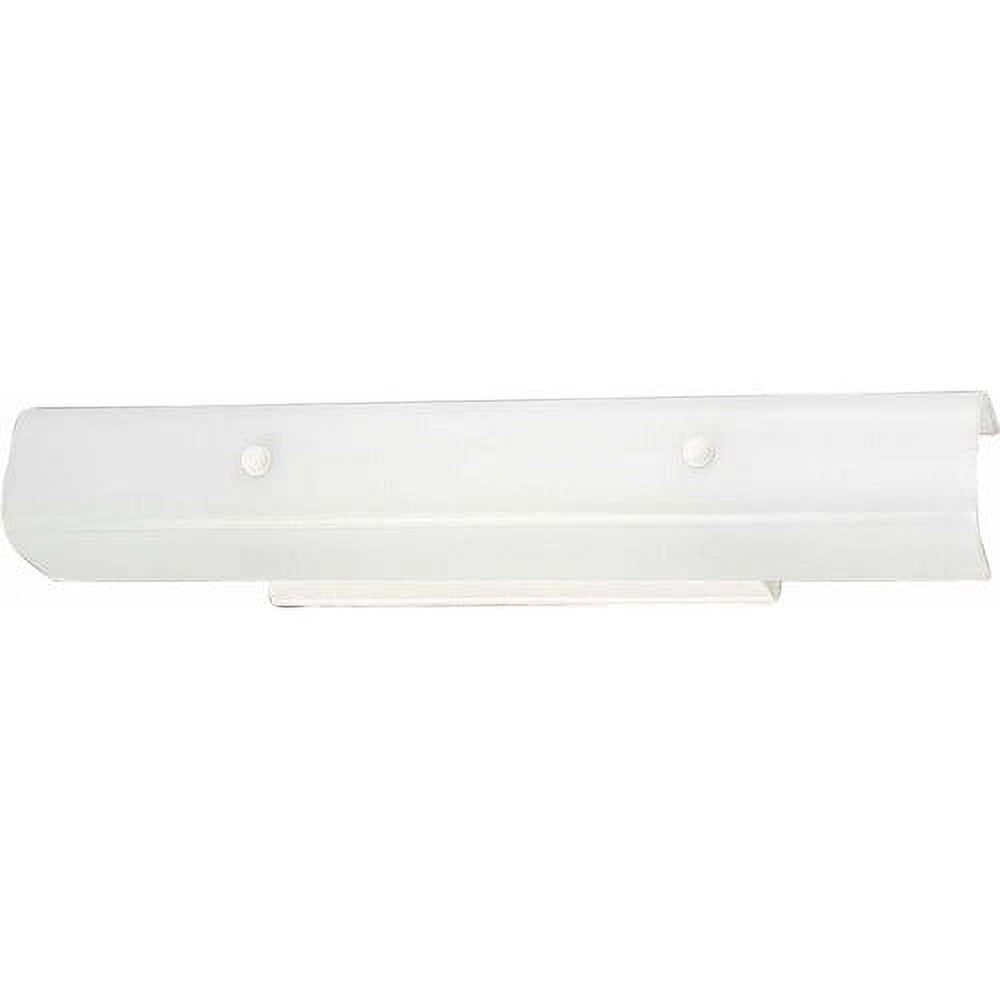 White Metal 4-Light Wall Mount Bathroom Vanity Light