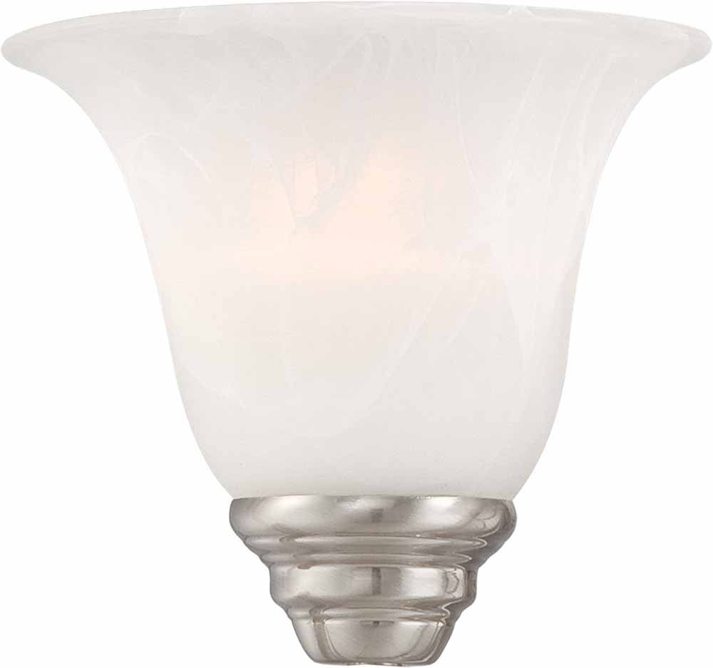 Alabaster Glass Bell Shade with Transitional Design