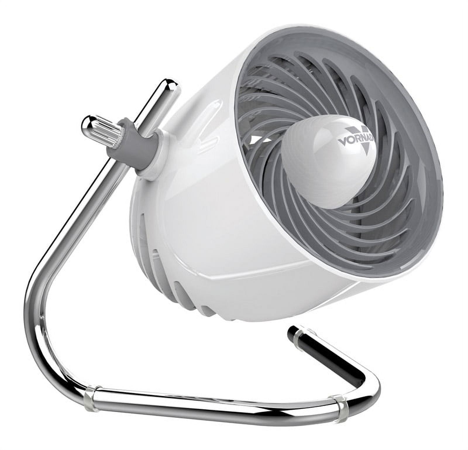 Ice White 3-Speed Table-Top Cooling Fan with Adjustable Tilt