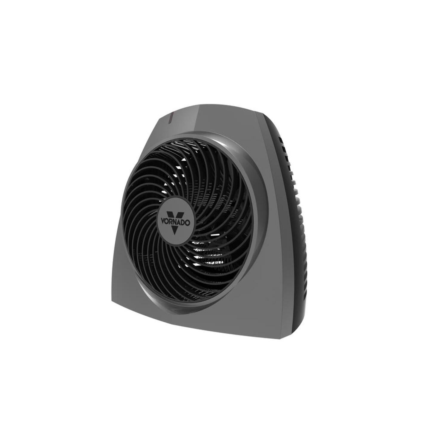 Charcoal Black 1500-Watt Electric Portable Space Heater with Thermostat